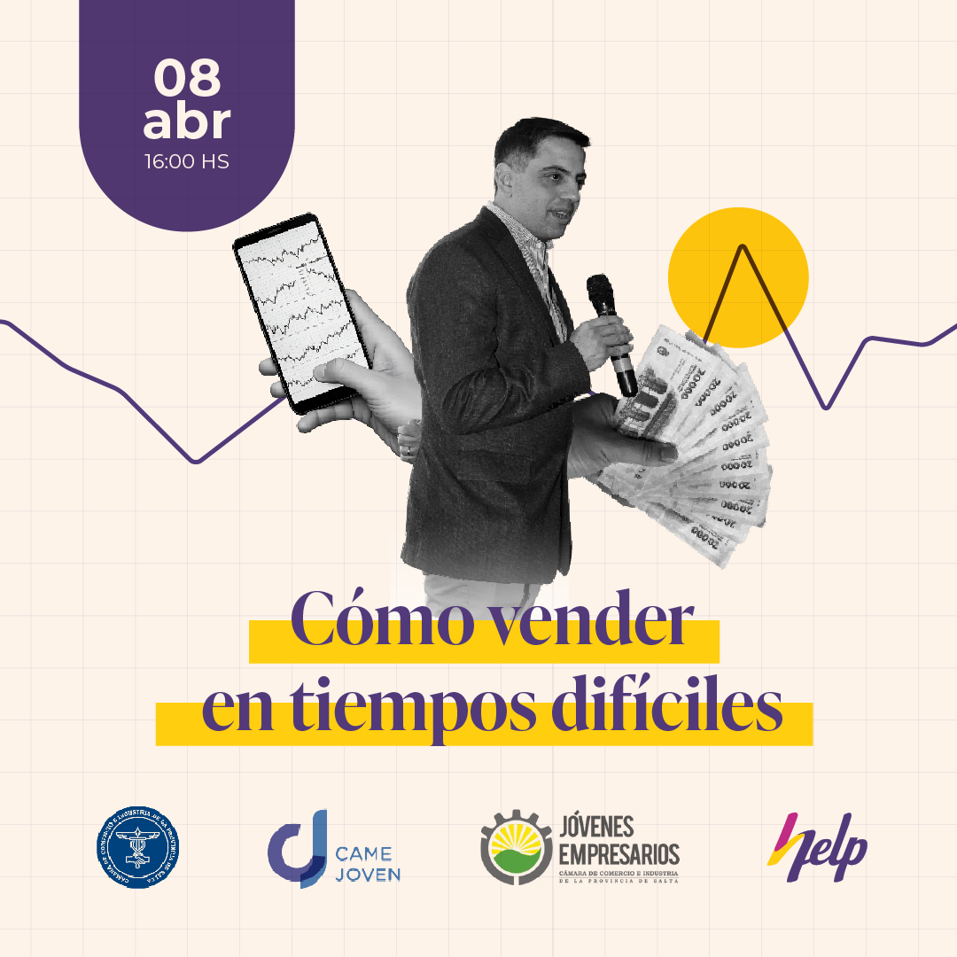 Banner evento "como vender en tiempos dificiles"